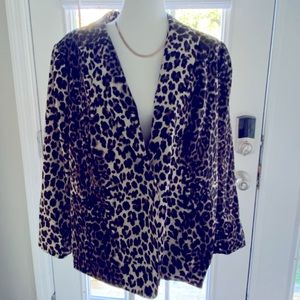 Vince Camuto leopard blazer